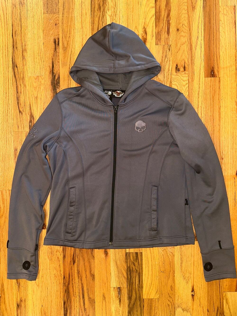 Harley Davidson Women’s Willie G Skull Fleece Full Zip Hoodie
Size L